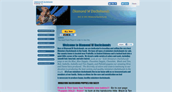 Desktop Screenshot of diamondwdachshunds.com