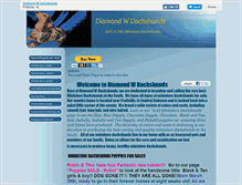 Tablet Screenshot of diamondwdachshunds.com